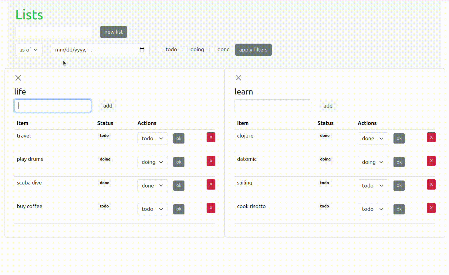 Datomic todo-app